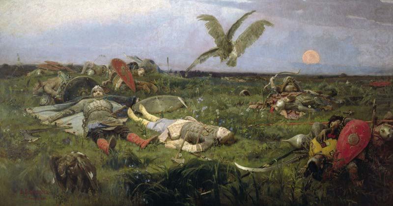 Viktor Vasnetsov The field of Igor Svyatoslavich battle with the Polovtsy, china oil painting image